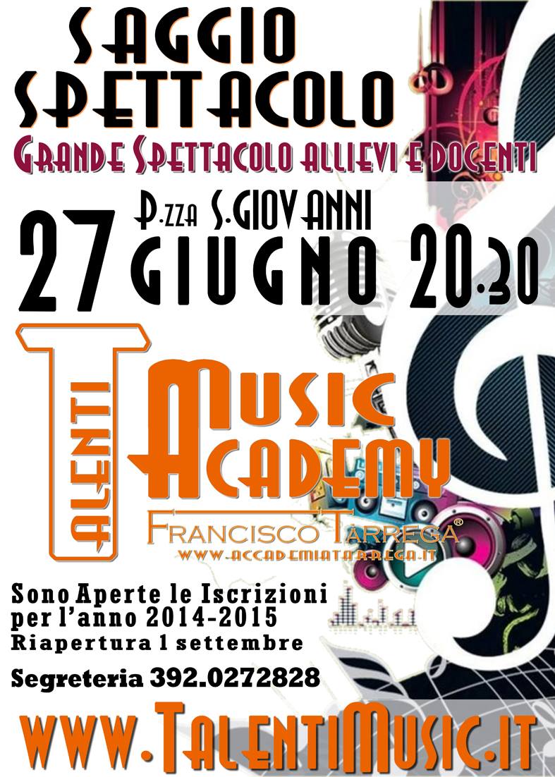 SAVA. Saggio-Spettacolo Allievi e Docenti della “TALENTI” Music Academy