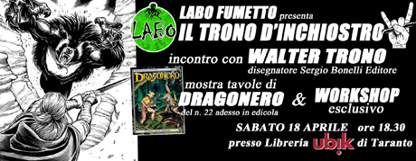 LABO PORTA A TARANTO LA MOSTRA ITINERANTE IL TRONO D’INCHIOSTRO, SABATO 18 APRILE ALLE 18.30, PRESSO LA LIBRERIA UBIK IN VIA DI PALMA 69