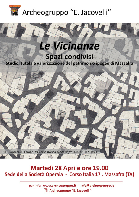 MASSAFRA. Presentazione del Progetto “LE VICINANZE  SPAZI CONDIVISI”