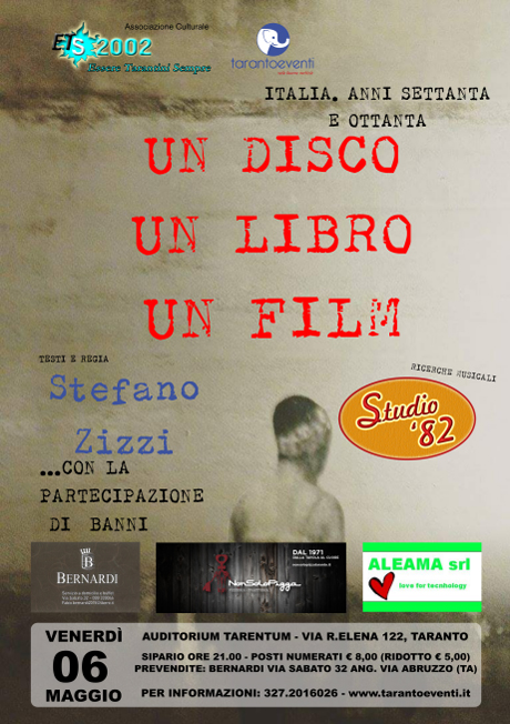 Taranto. DA BERNARDI LE PREVENDITE PER “UN DISCO UN LIBRO UN FILM”