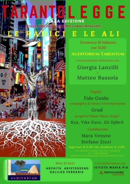 TARANTO. Terza Edizione di “Taranto Legge”. Libreria Mondadori. Incontro con Matteo Bussola e Giorgia Lanzilli