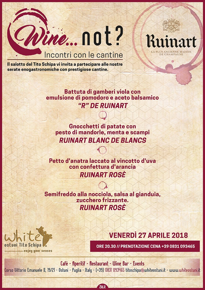 WINE …NOT? 2018 – Incontri con le Cantine