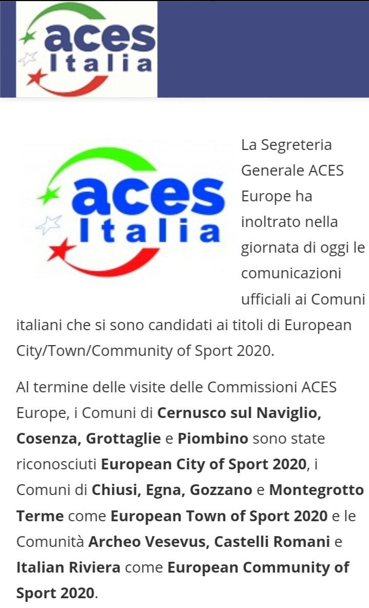 GROTTAGLIE CITTA’ EUROPEA DELLO SPORT 2020. “Quanto ci costa e quali sono i reali benefici che ricadranno sulla città?”