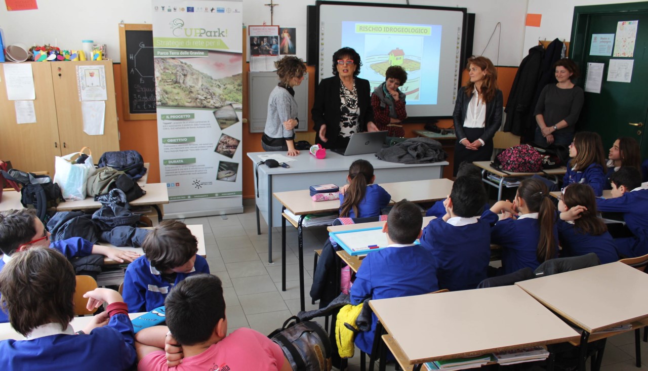 Nelle scuole il Parco “Terra delle Gravine” con UPPark