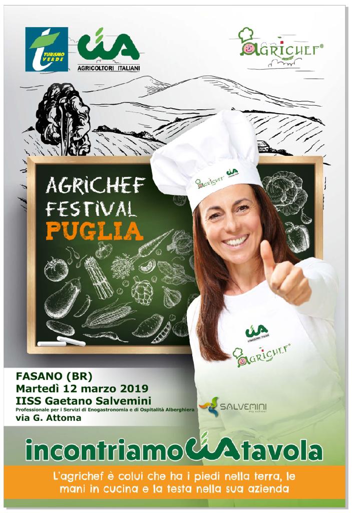 AgriChef Festival arriva in Puglia. Il 12 marzo iniziativa regionale di Turismo Verde e CIA – Agricoltori Italiani a Fasano (Br)