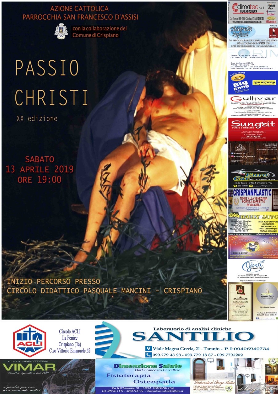 Crispiano, va in scena la Passio Christi del ventennale