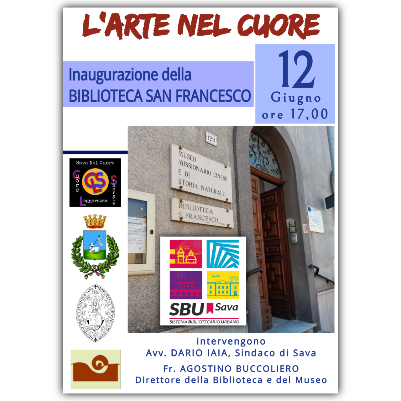 SAVA. L’associazione “Sava Nel Cuore – CLS”, presenta la ‘Rassegna di eventi a carattere culturale, artistico, musicale e teatrale’