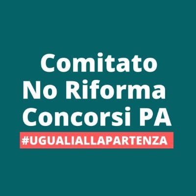 CONCORSI PUBBLICA AMMINISTRAZIONE. “Il portale non deve essere il metodo per aggirare l’emendamento Bressa”