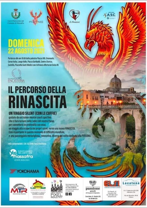 MASSAFRA. Domenica 22 agosto c’è “Il percorso della rinascita”