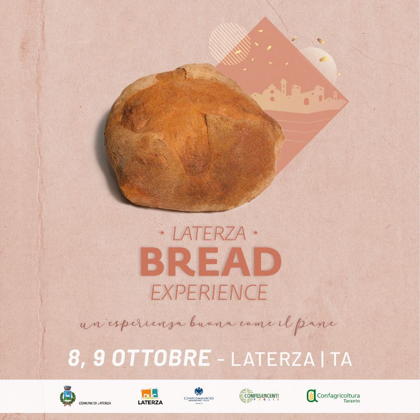 LATERZA BREAD EXPERIENCE. Sabato 8 e Domenica 9 ottobre. Piazza Plebiscito vico Balbo