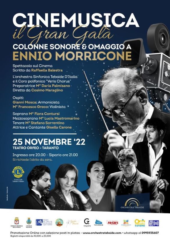 TARANTO. Omaggio a Ennio Morricone, Lucia Mastromarino sarà presente anche il prossimo 25 Novembre al Teatro Orfeo