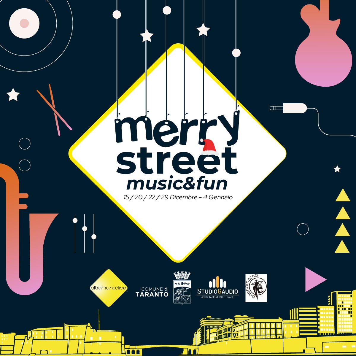 Taranto. CONCERTI E ARTISTI DI STRADA PER «MERRY STREET – MUSIC&FUN»