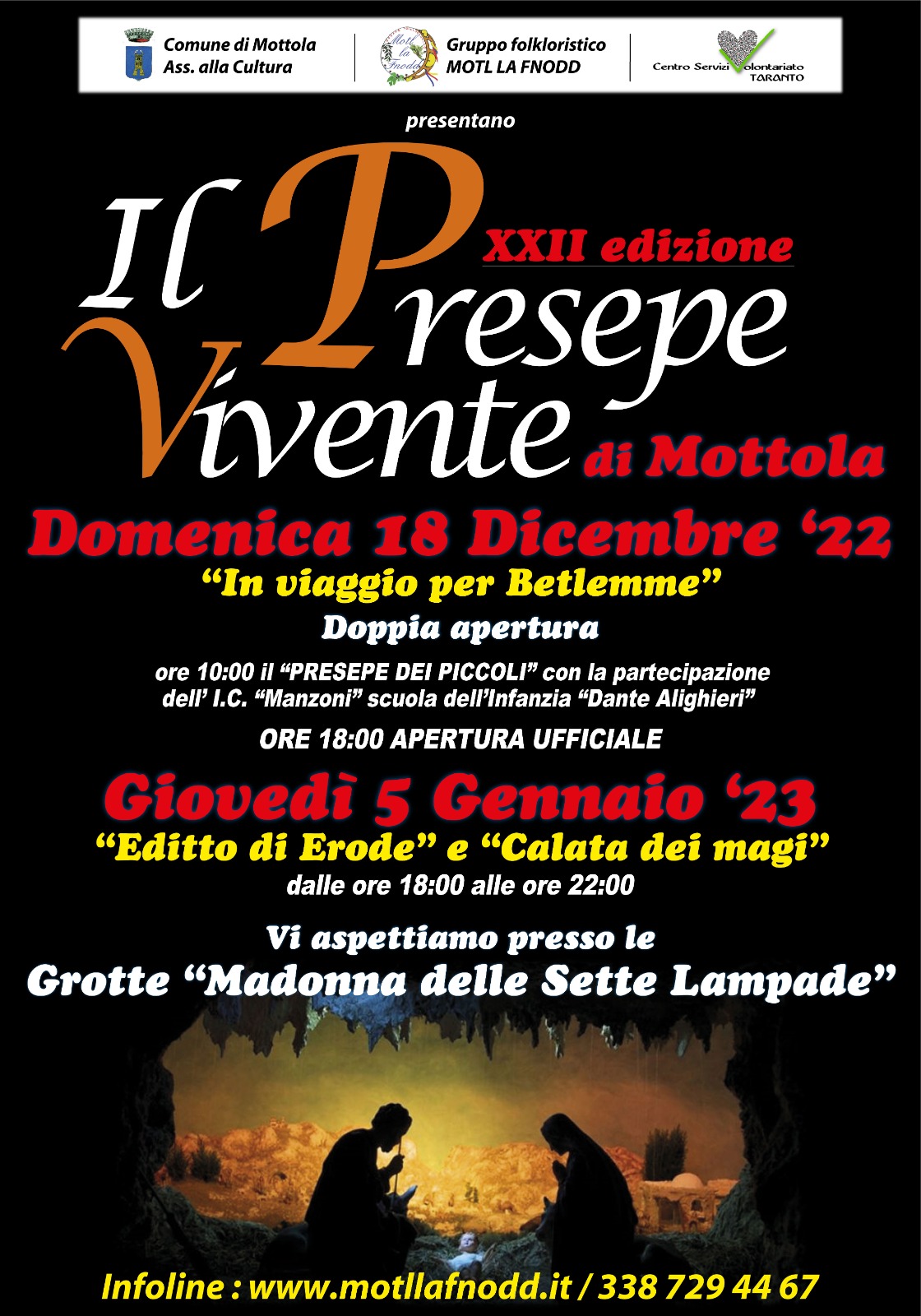 MOTTOLA. Torna il Presepe vivente